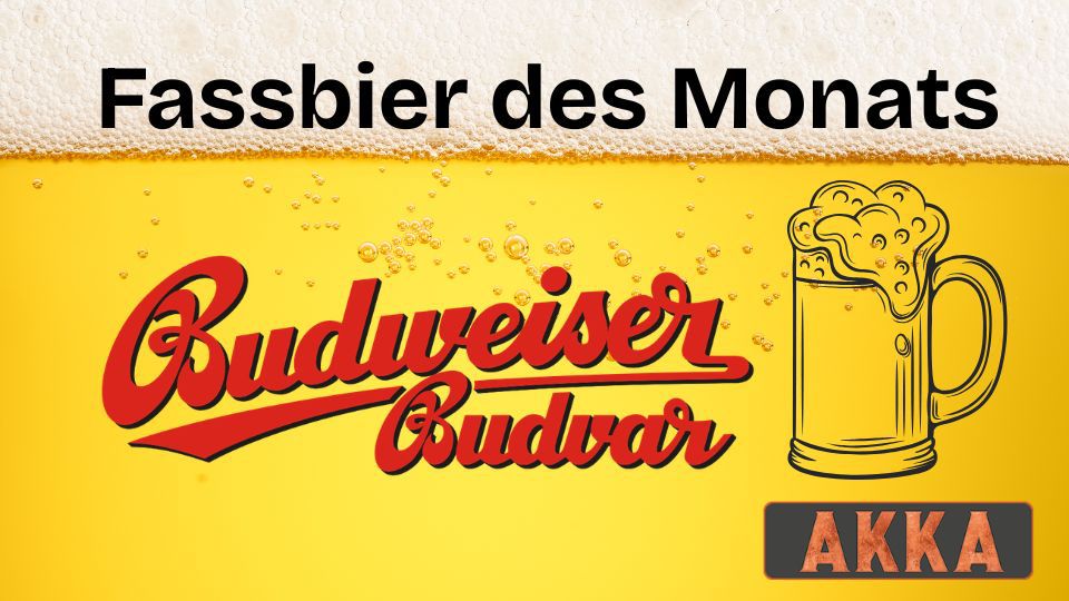 Natürlich das neue Fassbier des Monats in der Akka genießen …